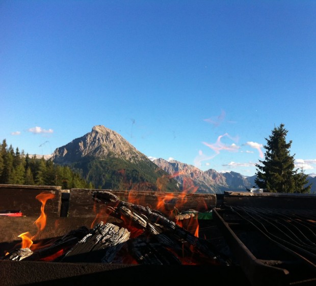 Blick auf die Ennskraxn von der SchüttAlm