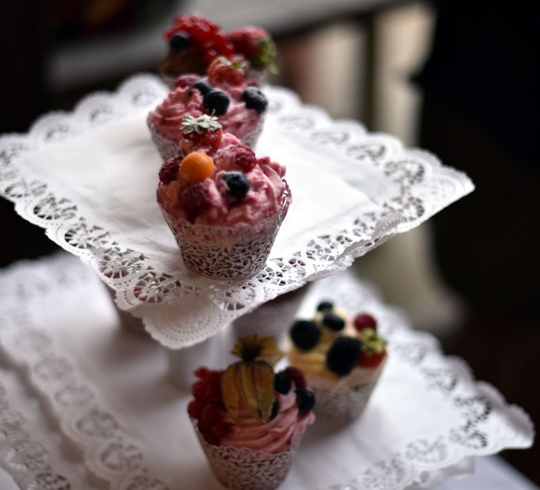 Hochzeits-Cupcakes