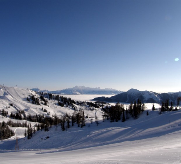 SchüttAlm inmitten des Skigebiet Flachauwinkl-Kleinarl